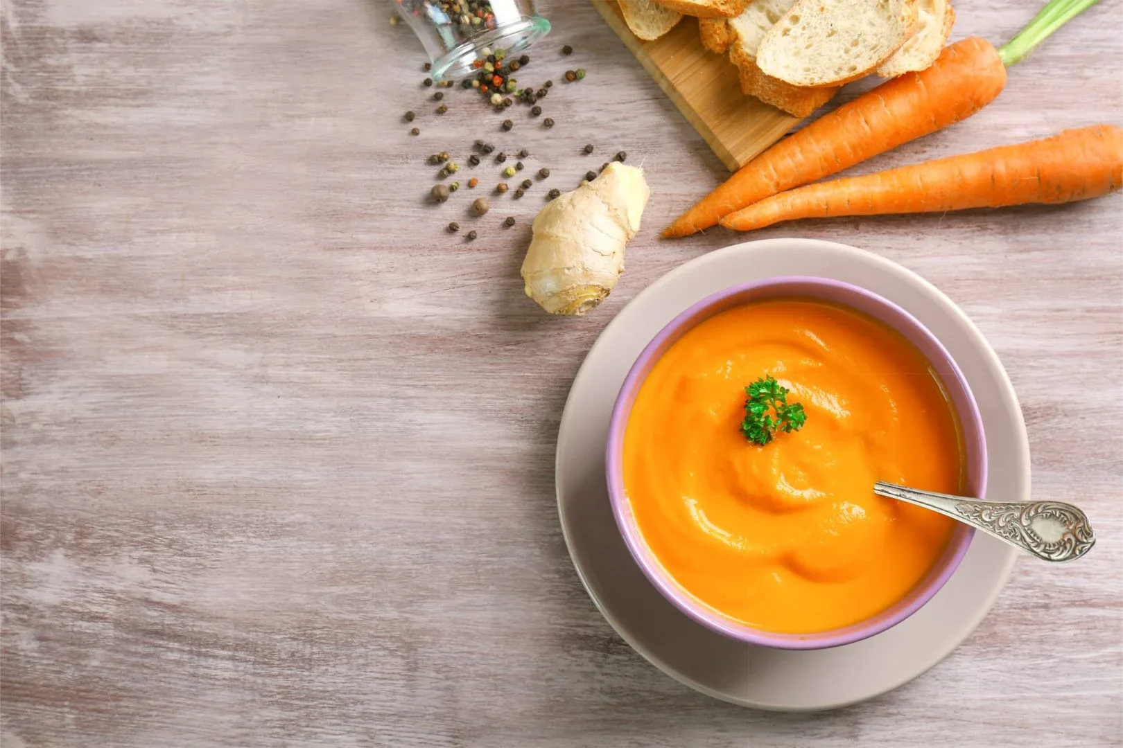 Roasted Carrot and Ginger Soup Recipe
