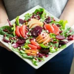 Ruby Red Holiday Salad with Cranberry Vinaigrette