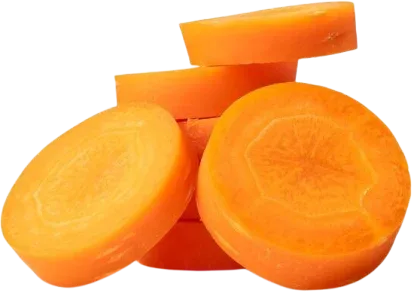 fresh beautiful carrot slices