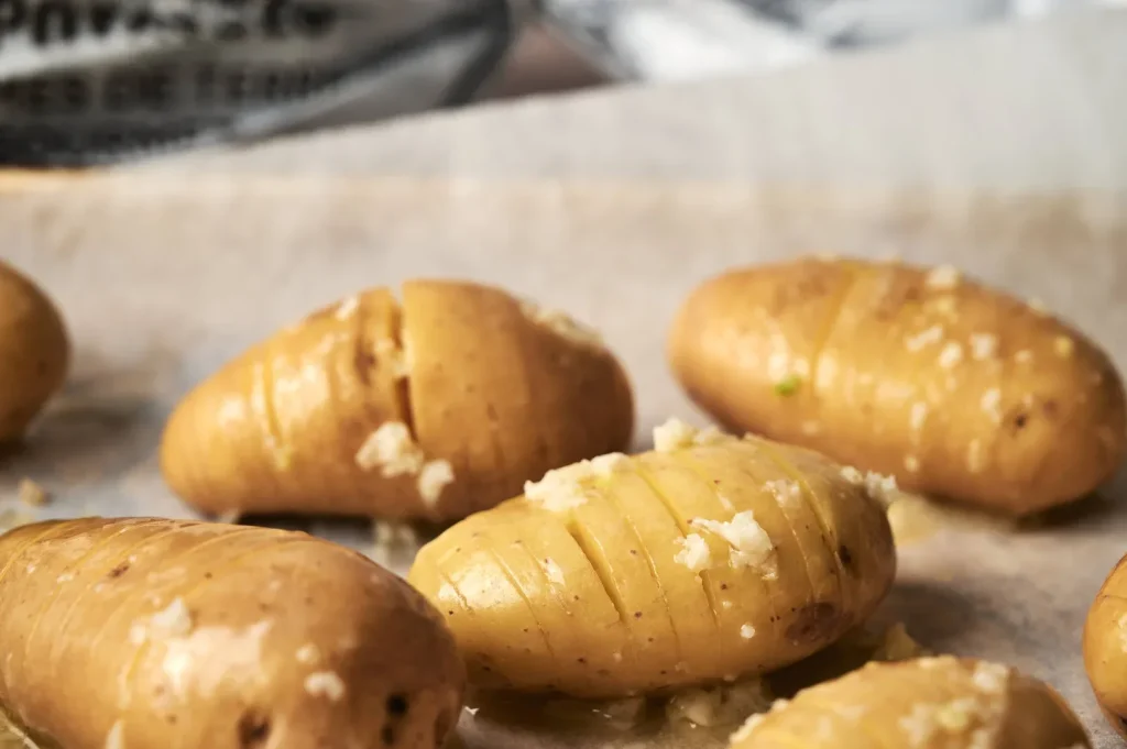 Cheesy Gourmet Mini Potatoes 2 Best Cheesy Garlic Butter Potatoes Recipe 01