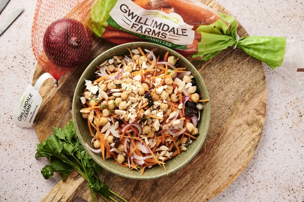 Moroccan-Spiced Carrot and Chickpea Salad with Feta and Toasted Almonds 3 Carrot Salad 503