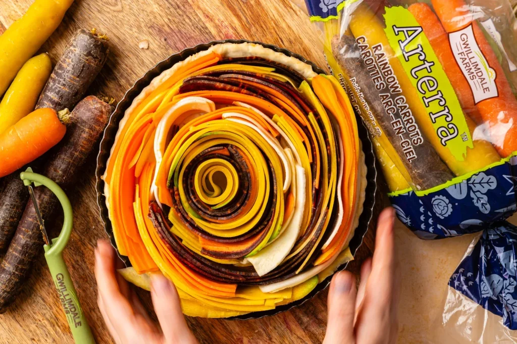 Introducing Arterra ™ Rainbow Carrots: A Chef-Inspired Twist for Your Table 3 Rainbow Carrot Pie 14