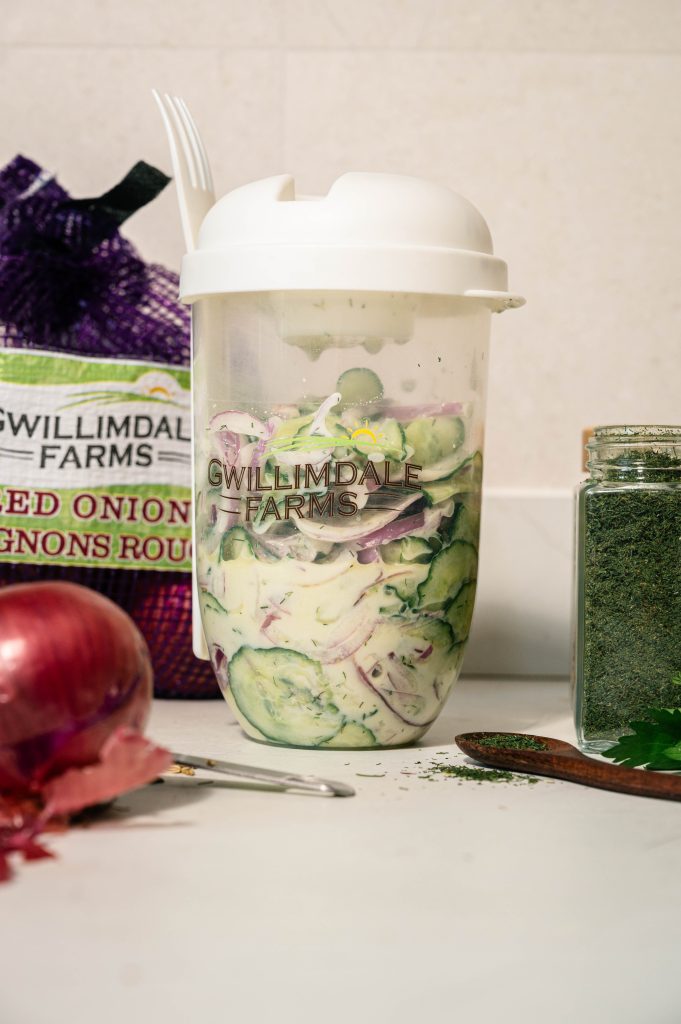 Onion Cucumber Salad in a Jar 22