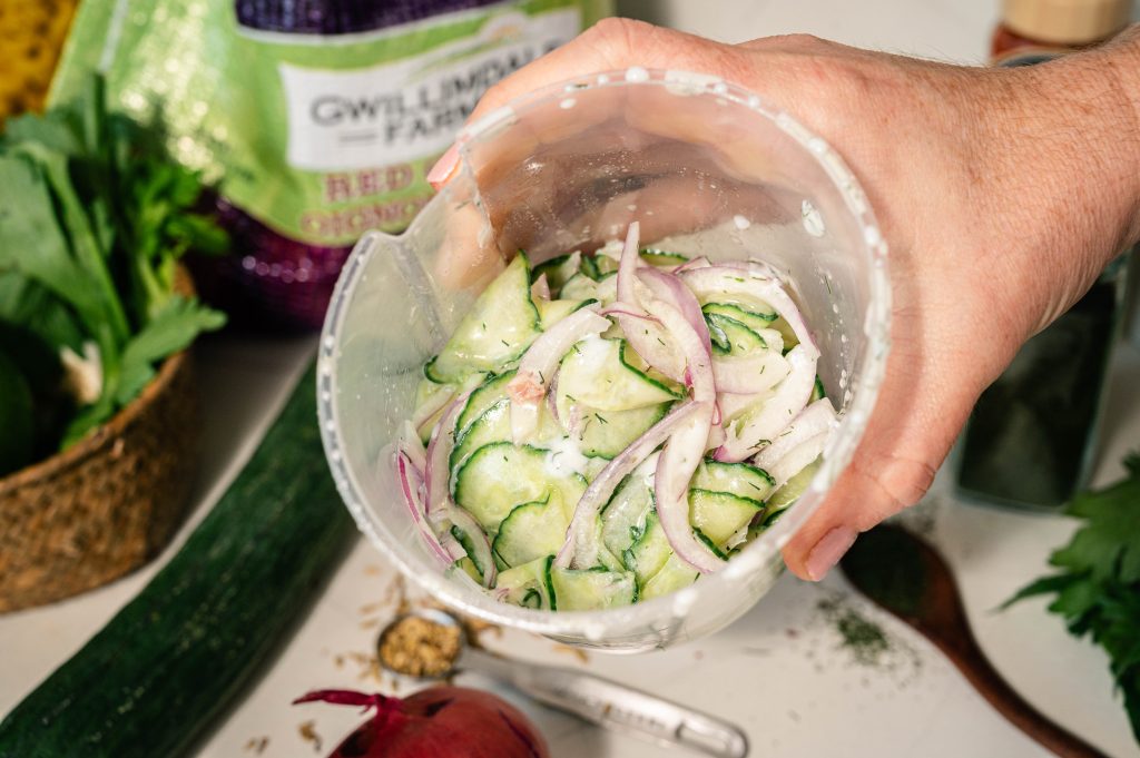 Onion Cucumber Salad in a Jar 26