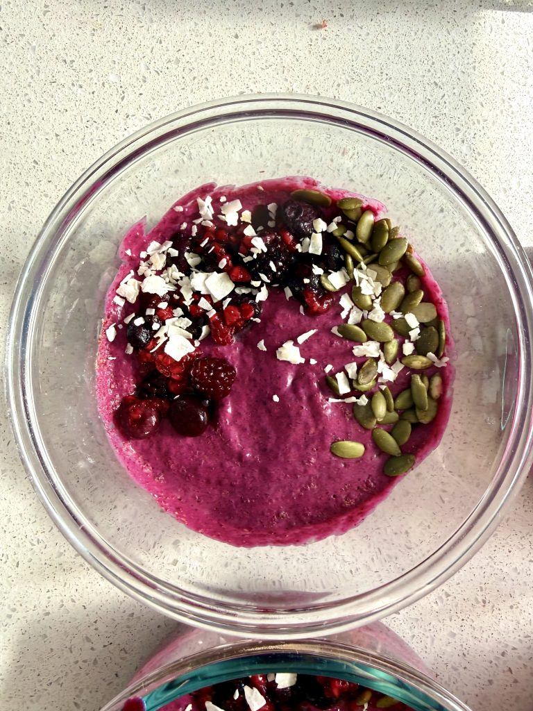 Berry Beet Chia Pudding
