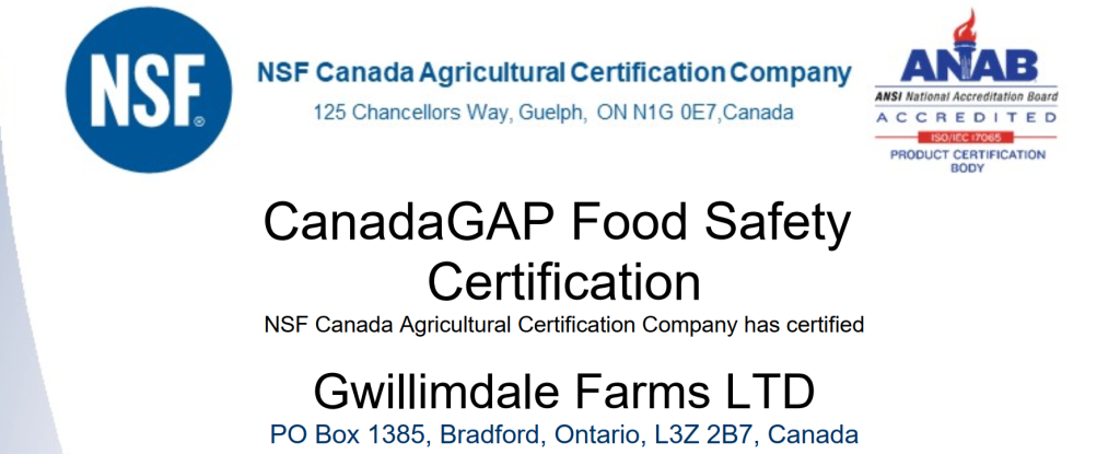 Behind the Scenes of Food Safety: How Gwillimdale Farms Delivers Quality You Can Trust 2 Food Safety